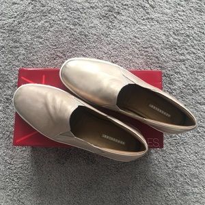 Bronze Leather slip on sneaker!!!!